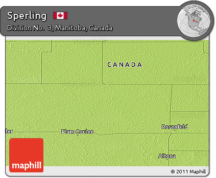Physical Panoramic Map of Sperling
