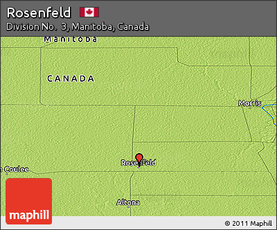Physical Panoramic Map of Rosenfeld