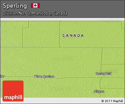 Physical Panoramic Map of Sperling