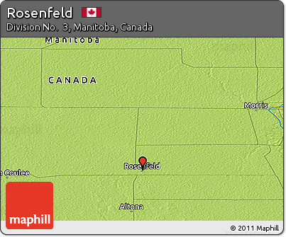 Physical Panoramic Map of Rosenfeld