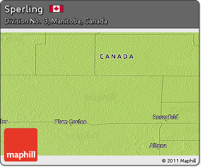 Physical Panoramic Map of Sperling