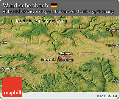 Satellite 3D Map of Windischenbach