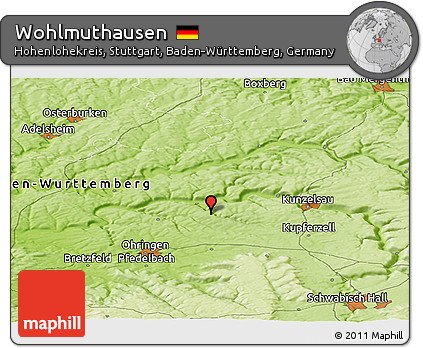 Physical Panoramic Map of Wohlmuthausen