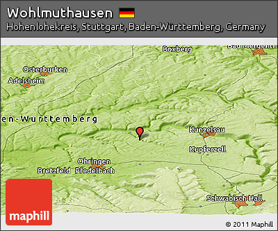 Physical Panoramic Map of Wohlmuthausen