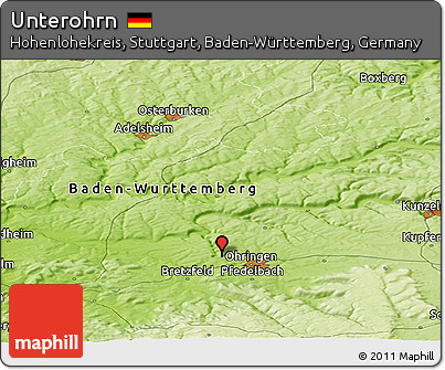 Physical Panoramic Map of Unterohrn