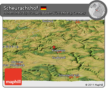 Satellite Panoramic Map of Scheurachshof