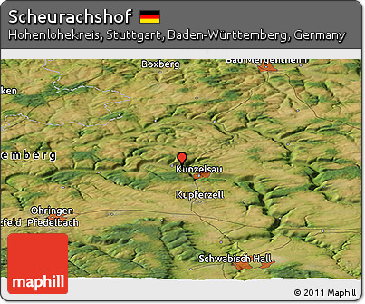 Satellite Panoramic Map of Scheurachshof