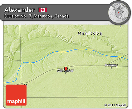 Physical 3D Map of Alexander