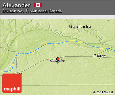 Physical 3D Map of Alexander