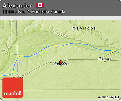 Physical 3D Map of Alexander