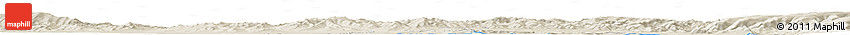 Shaded Relief Horizon Map of Bartayn Dugang