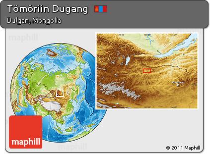 Physical Location Map of Tömöriin Dugang