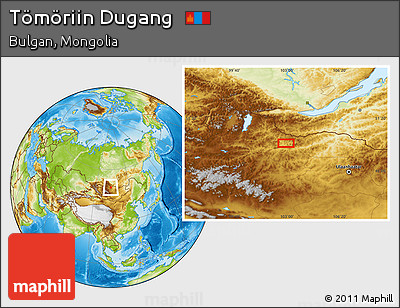 Physical Location Map of Tömöriin Dugang