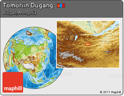 Physical Location Map of Tömöriin Dugang