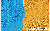 Political Map of the area around 49° 43' 37" N, 104° 37' 30" E