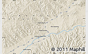 Shaded Relief Map of the area around 49° 43' 37" N, 104° 37' 30" E