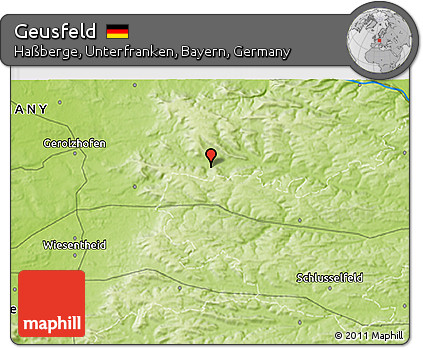 Physical 3D Map of Geusfeld