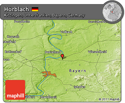 Physical 3D Map of Hörblach