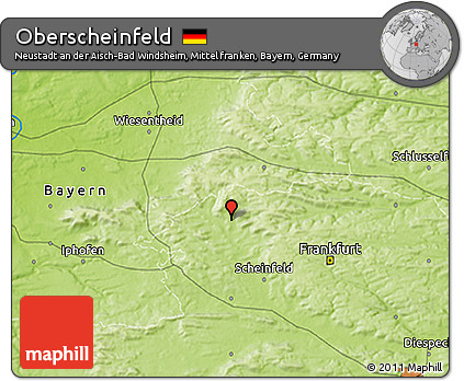 Physical 3D Map of Oberscheinfeld