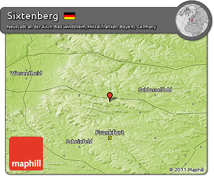 Physical 3D Map of Sixtenberg