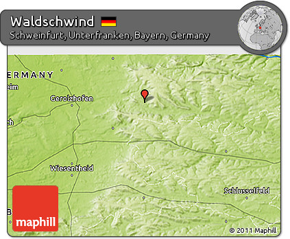 Physical 3D Map of Waldschwind