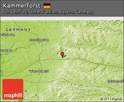 Physical 3D Map of Kammerforst