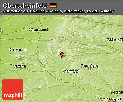 Physical 3D Map of Oberscheinfeld