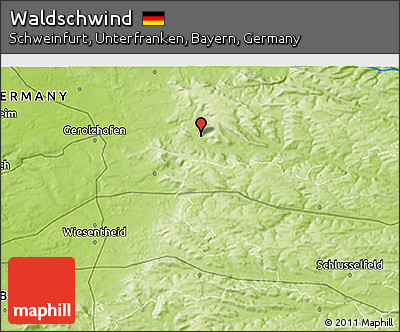 Physical 3D Map of Waldschwind