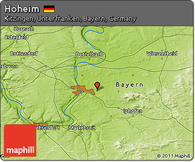 Physical 3D Map of Hoheim