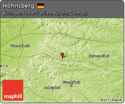 Physical 3D Map of Hohnsberg