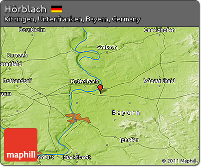 Physical 3D Map of Hörblach