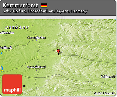 Physical 3D Map of Kammerforst