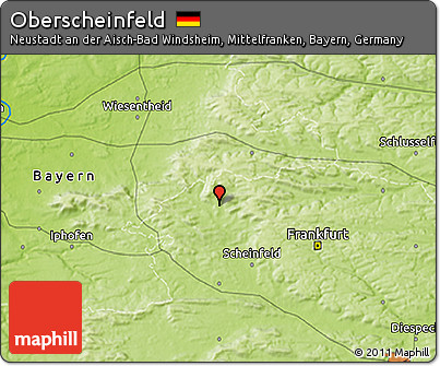 Physical 3D Map of Oberscheinfeld