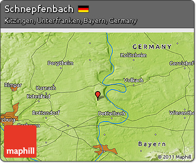 Physical 3D Map of Schnepfenbach