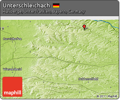 Physical 3D Map of Unterschleichach