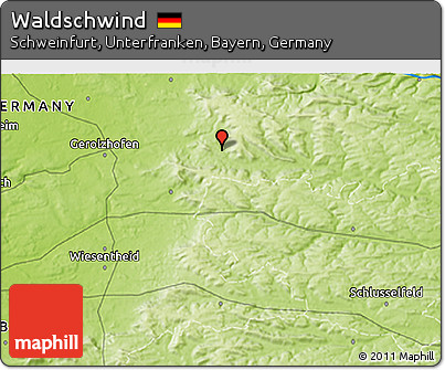 Physical 3D Map of Waldschwind