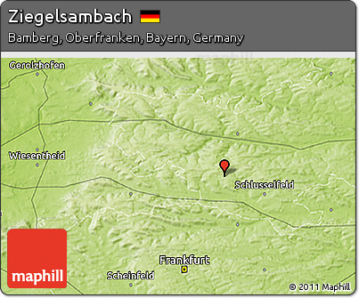 Physical 3D Map of Ziegelsambach