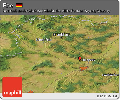 Satellite 3D Map of Ehe