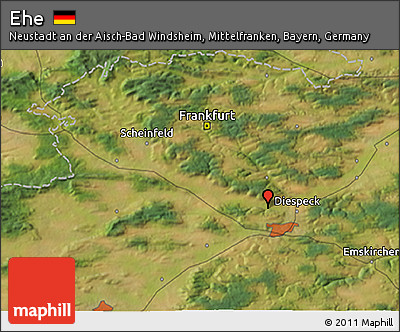 Satellite 3D Map of Ehe