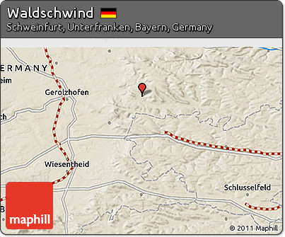 Shaded Relief 3D Map of Waldschwind