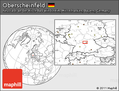 Blank Location Map of Oberscheinfeld