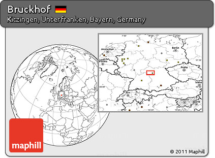 Blank Location Map of Bruckhof