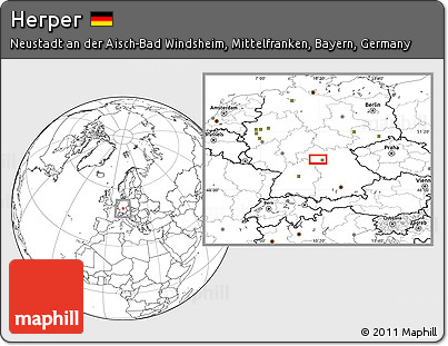 Blank Location Map of Herper