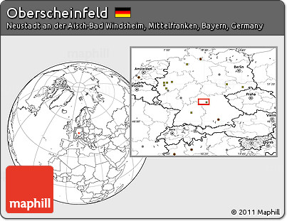 Blank Location Map of Oberscheinfeld