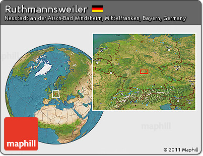 Satellite Location Map of Ruthmannsweiler