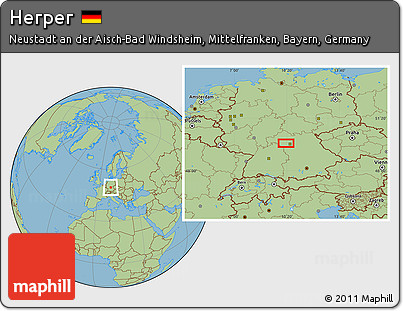 Savanna Style Location Map of Herper