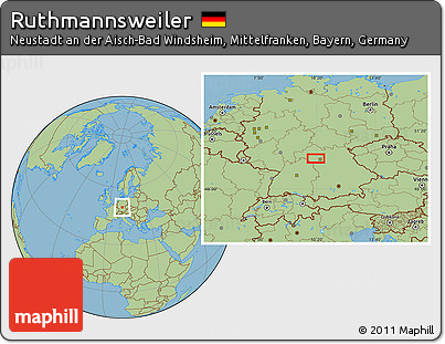 Savanna Style Location Map of Ruthmannsweiler