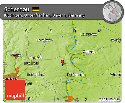 Physical Map of Schernau