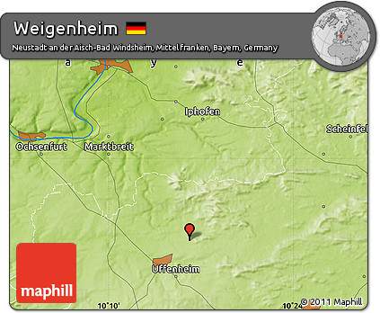 Physical Map of Weigenheim