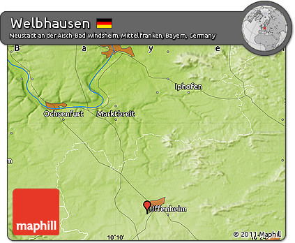 Physical Map of Welbhausen